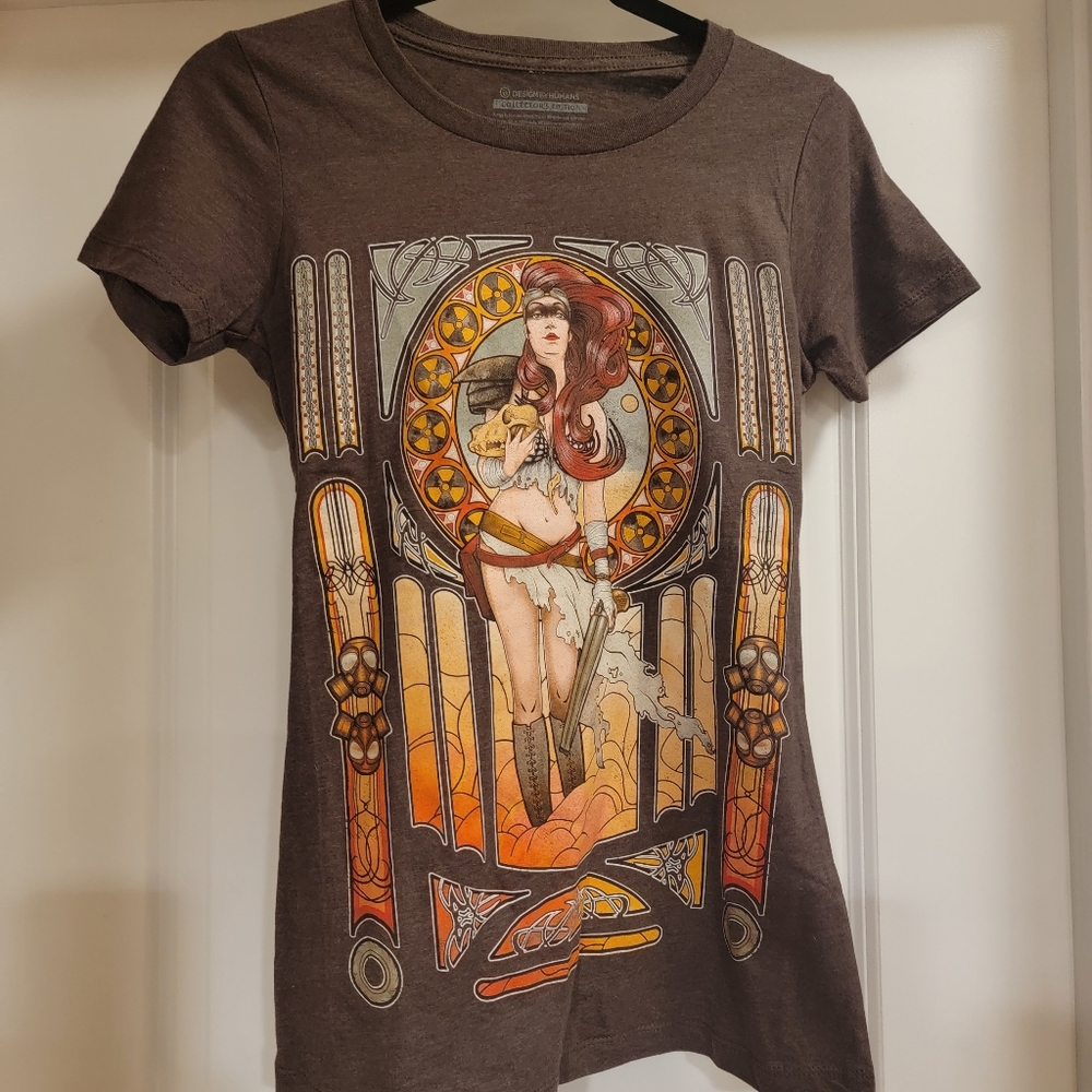Apocalypse Girl with skull T-Shirt By "Design by Humans"